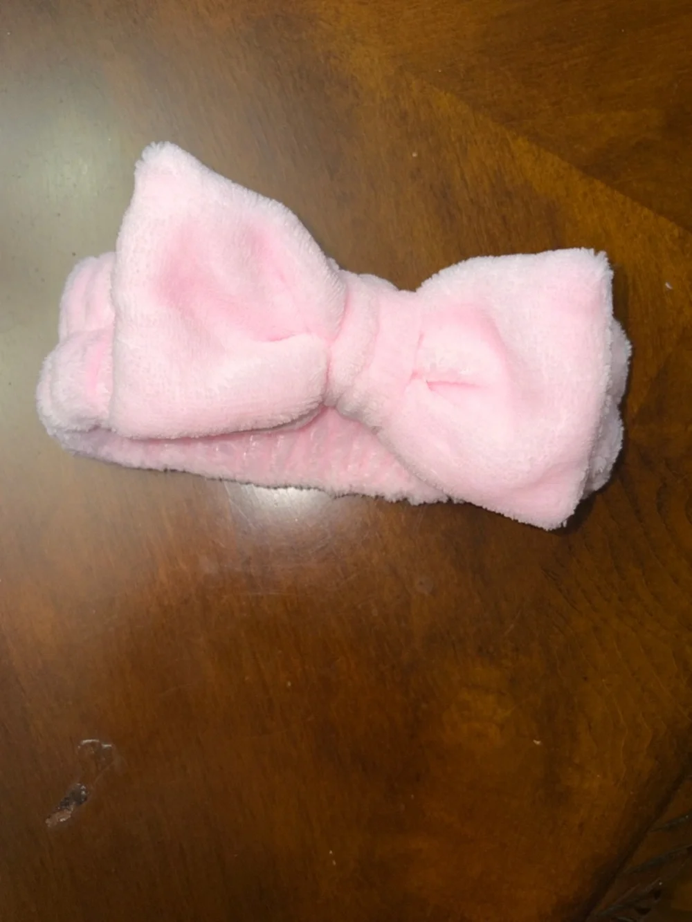 Kids Pink Spa Hair Accessory Set - Soft Headbands & Eye Mask